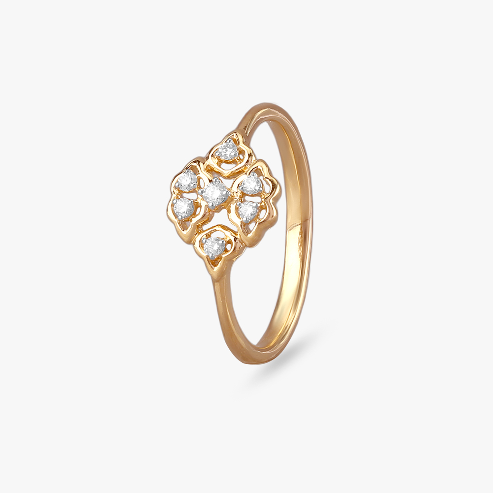 Clover Cluster Diamond Ring
