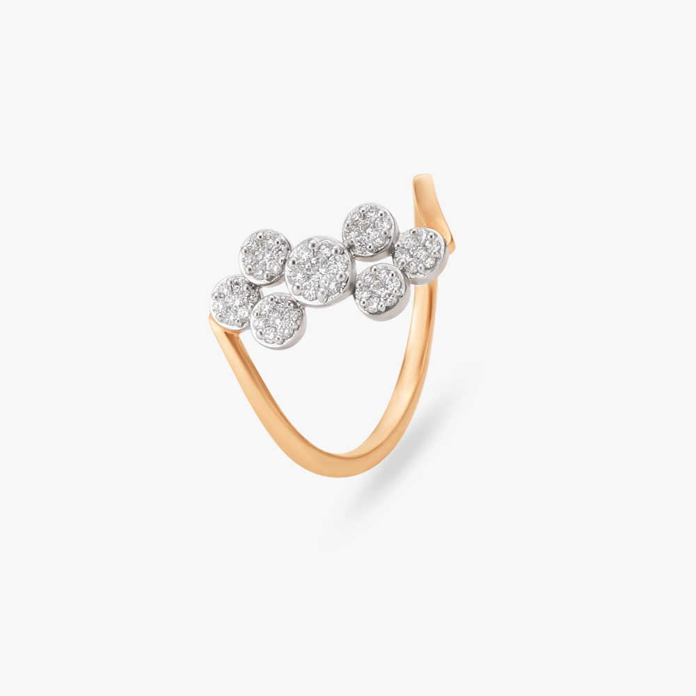 Blossom Cluster Diamond Finger Ring