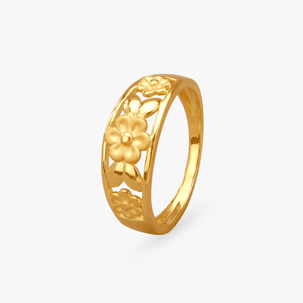 Blooming Glory Gold Finger Ring