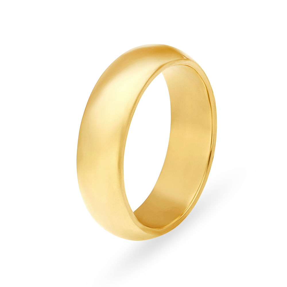 Lustrous 22 Karat Yellow Gold Ring Band
