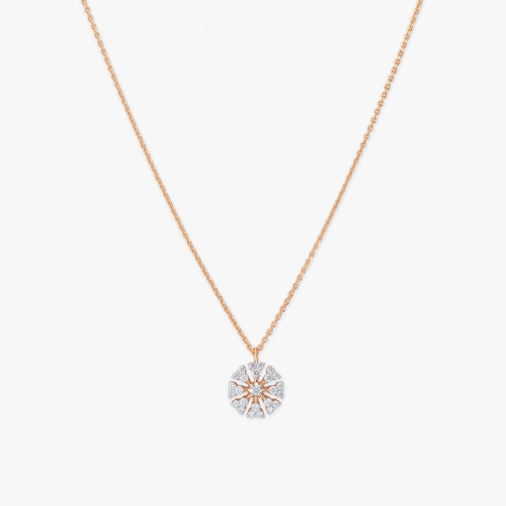 North Star Diamond Pendant with Chain