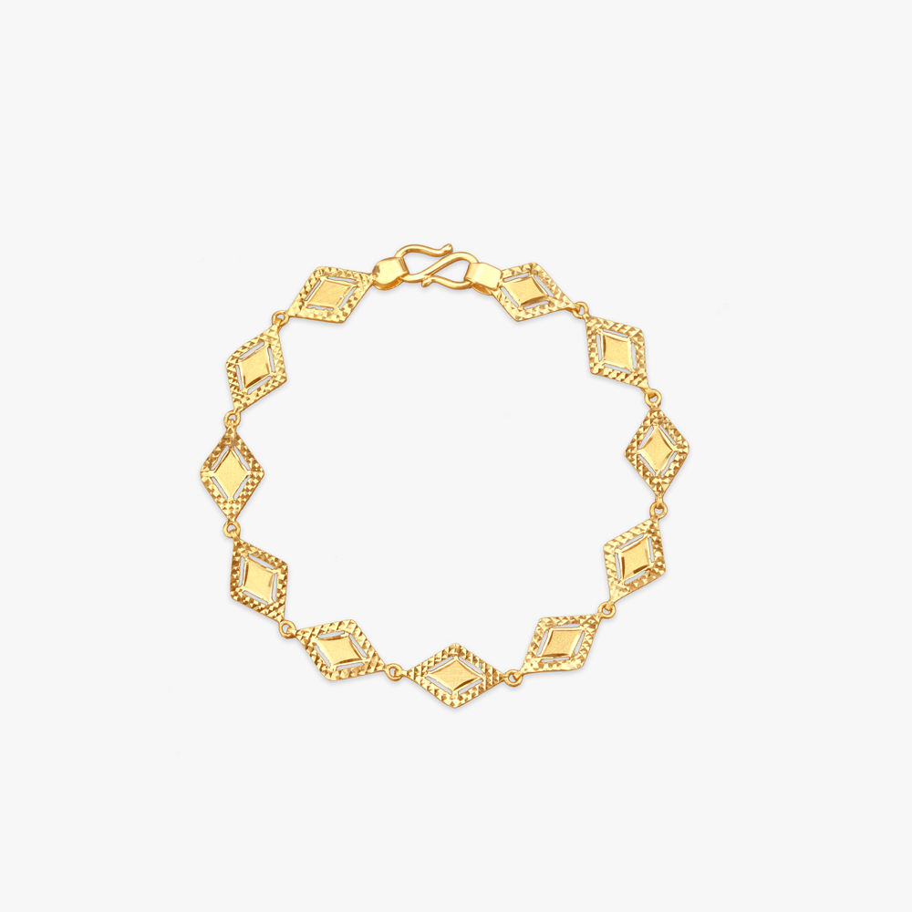 Rhombus Rhythm Gold Bracelet