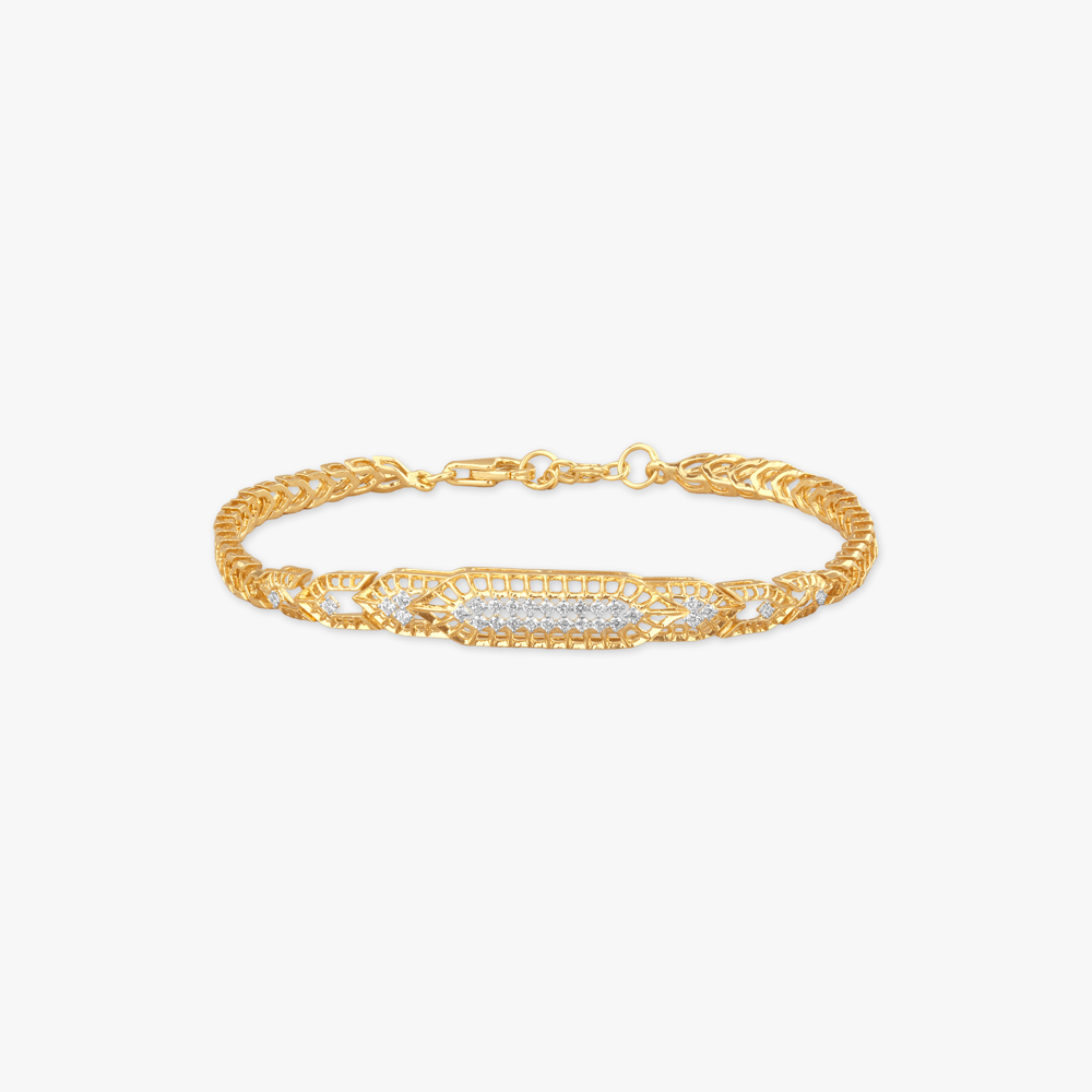 Mesh Gleam Diamond Bracelet