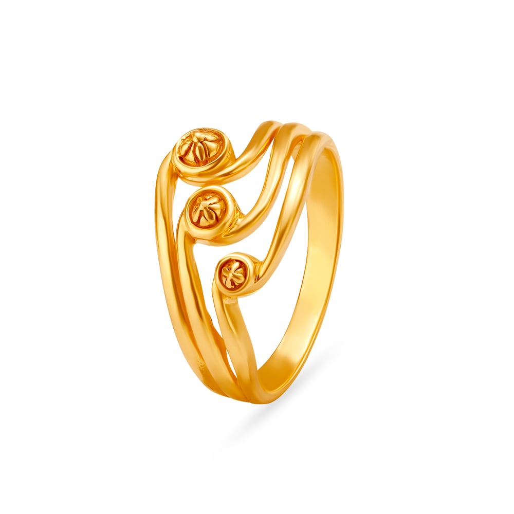 Shimmering Modern Ring