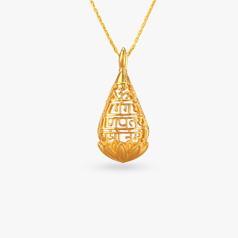 Radiant Reverence Gold Pendant