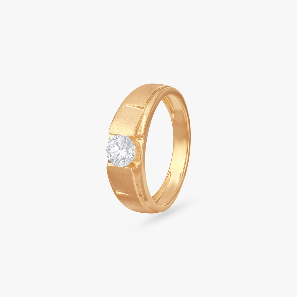 Timeless Valor Solitaire Ring for Men
