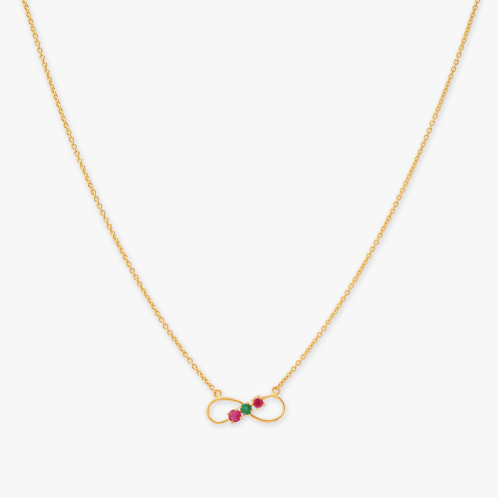

Infinity Gold Necklace Set
