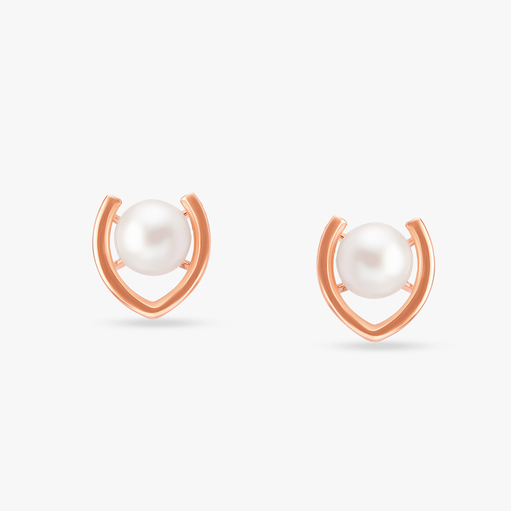 Harmonious Pearl Stud Earrings