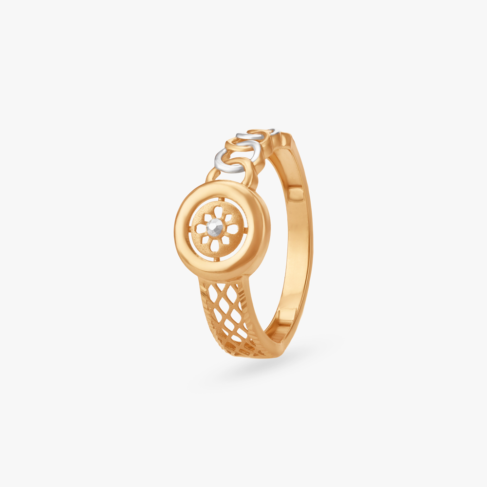 Halo Bloom Gold Ring