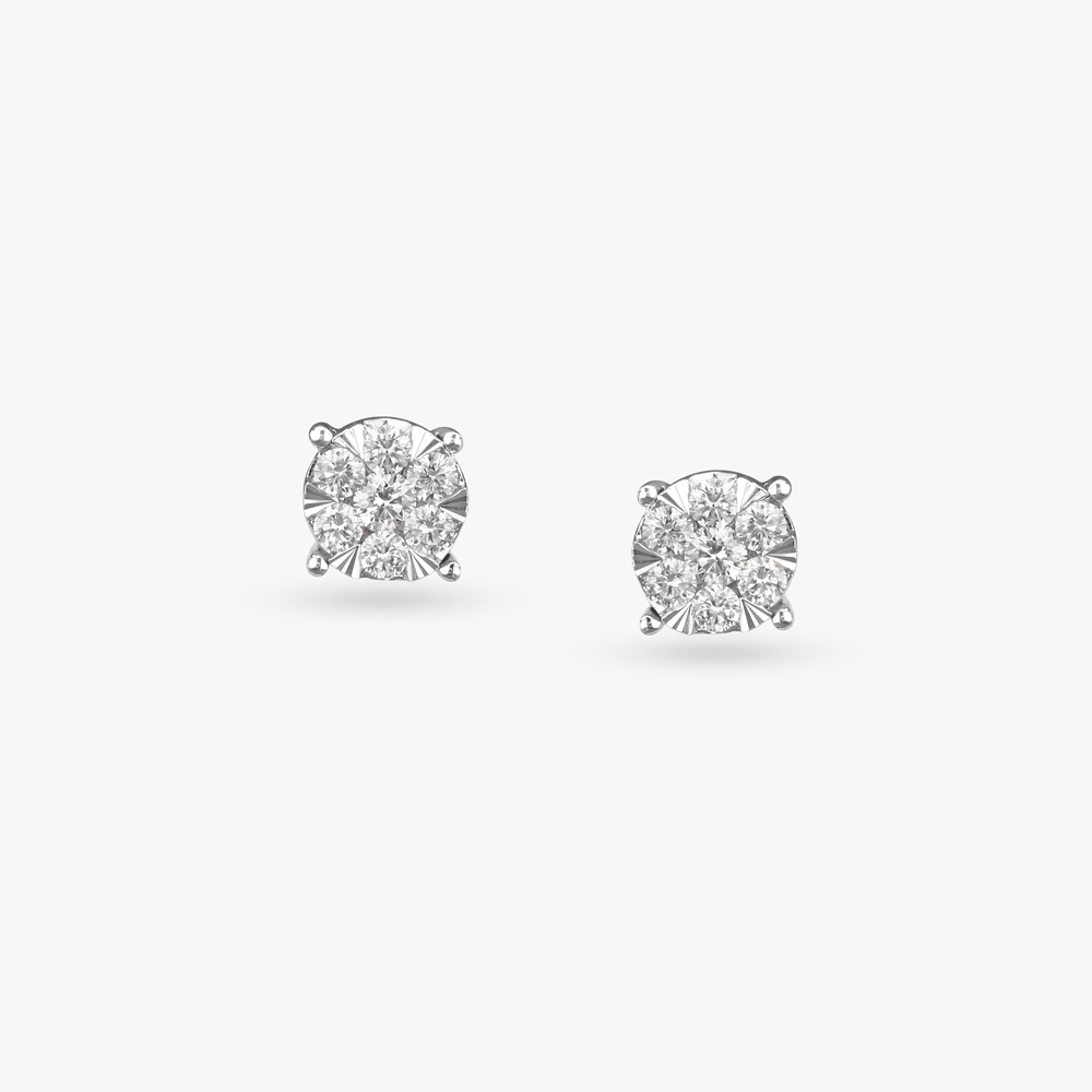 Blush Brilliance Diamond Stud Earrings