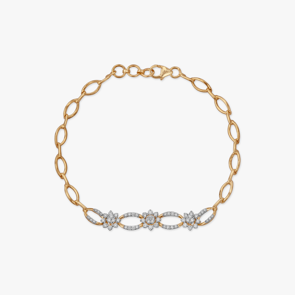 Daisy Loop Diamond Bracelet