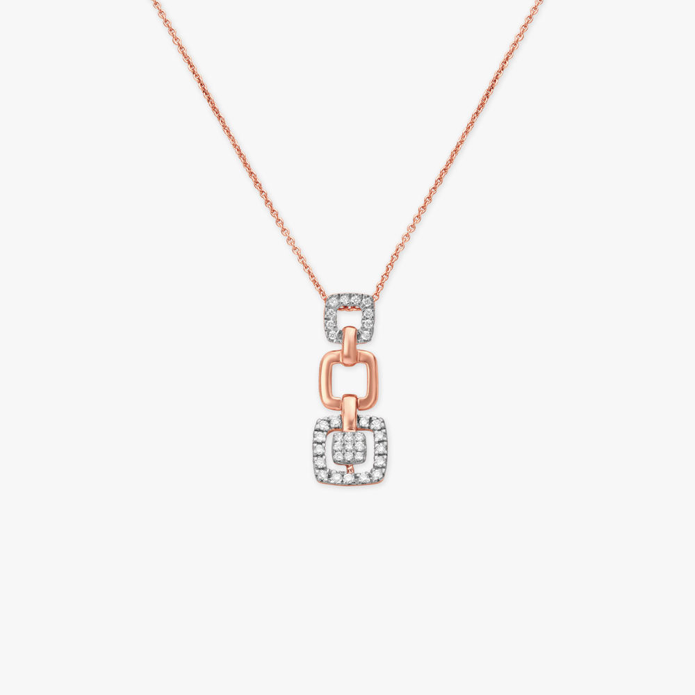 Glam Girl! Diamond Pendant with Chain