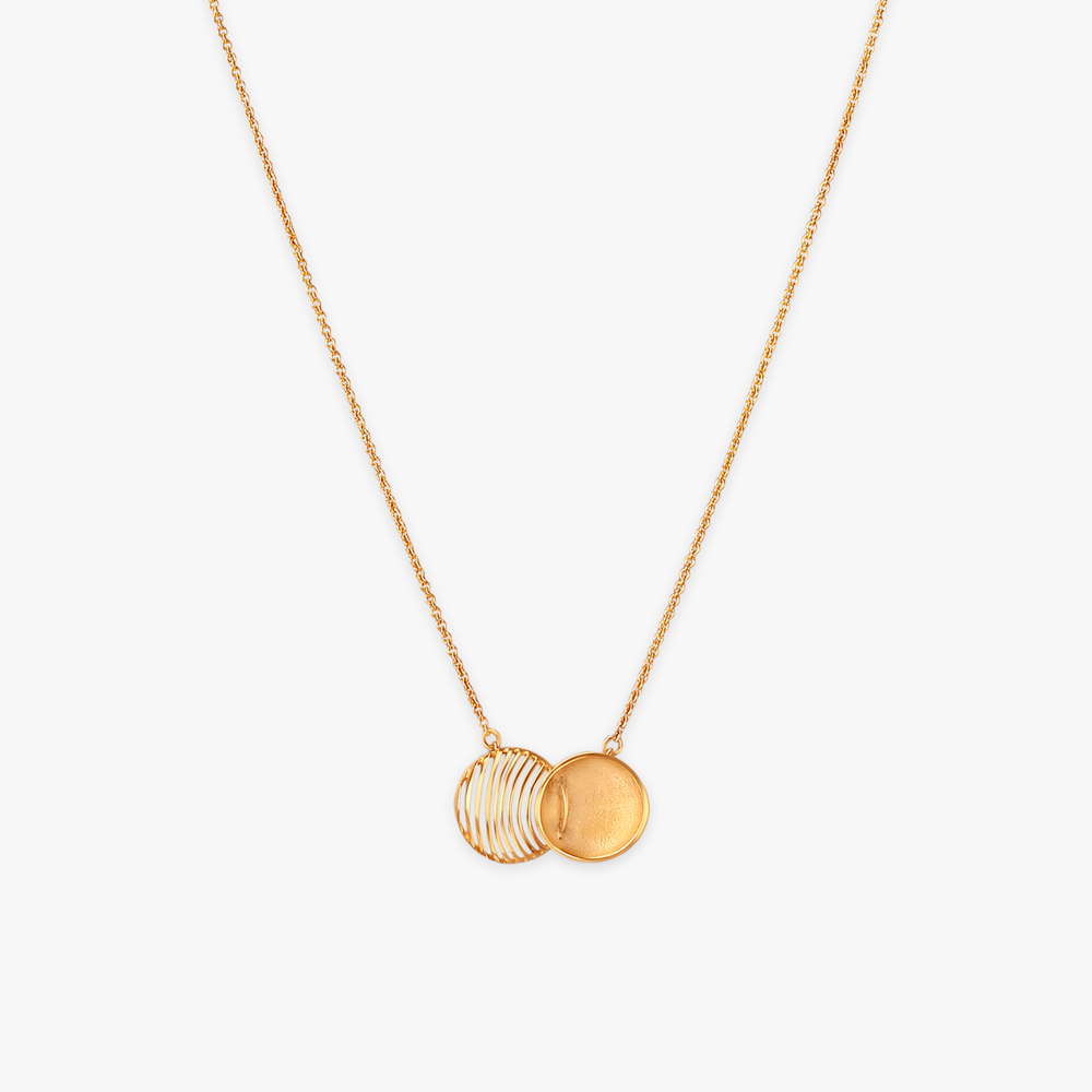 

Sculpted Layers Gold Necklace
