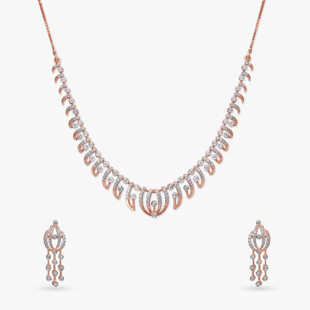 Aurora Glow Diamond Necklace Set