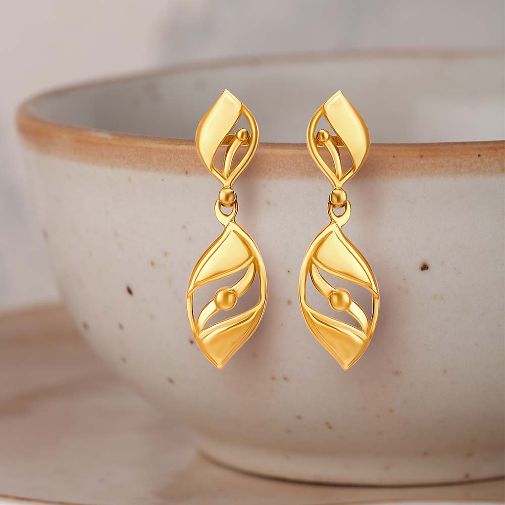 Striking Abstract Drop Earrings