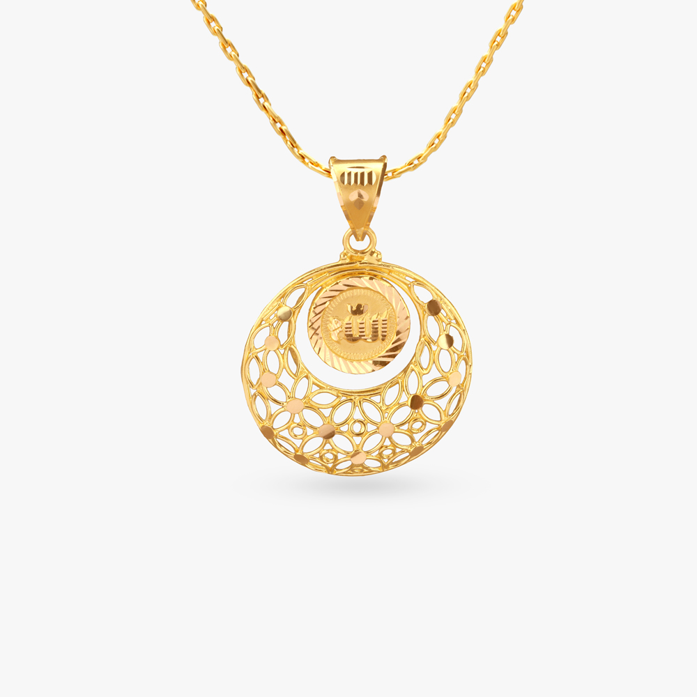 Sacred Radiance Gold Pendant