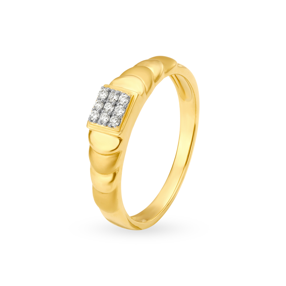 Gentleman's Enchantment Diamond Finger Ring for Men