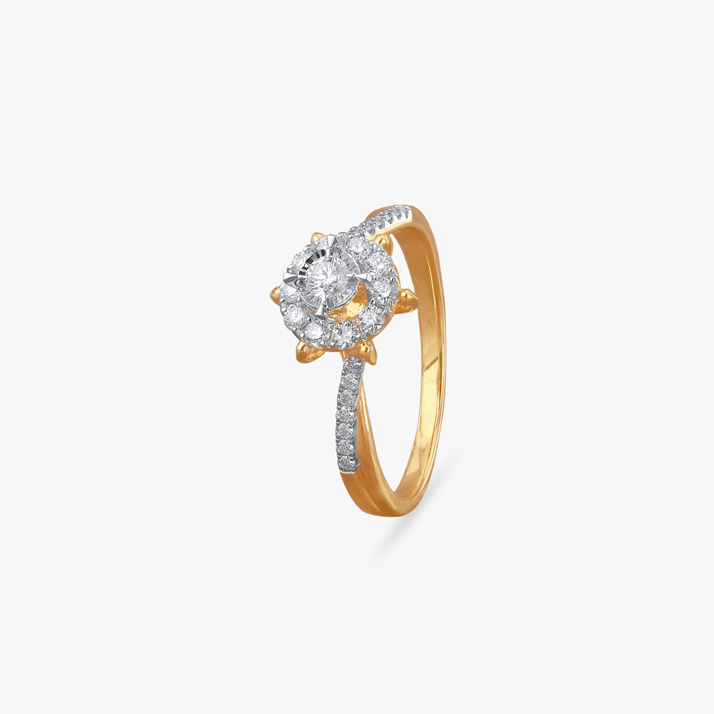 Radiant Burst Diamond Ring