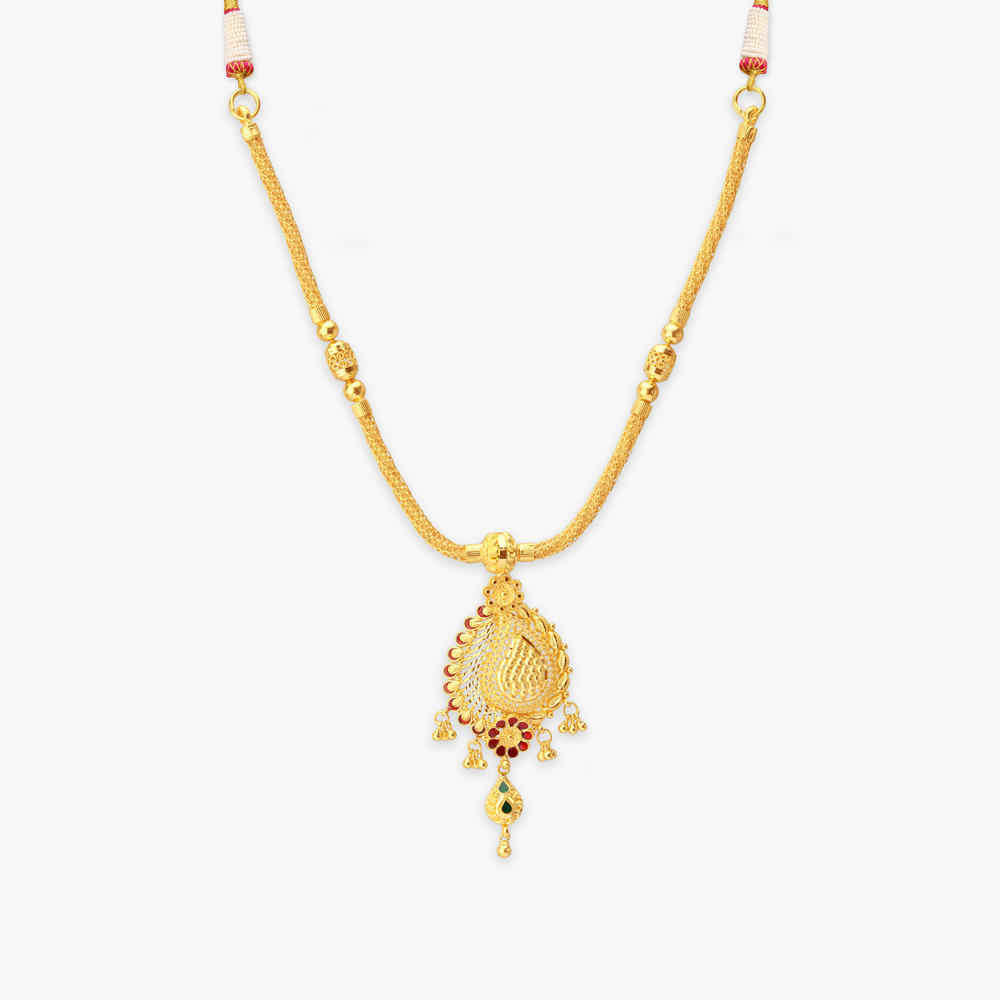 

Paisley Bloom Gold Necklace