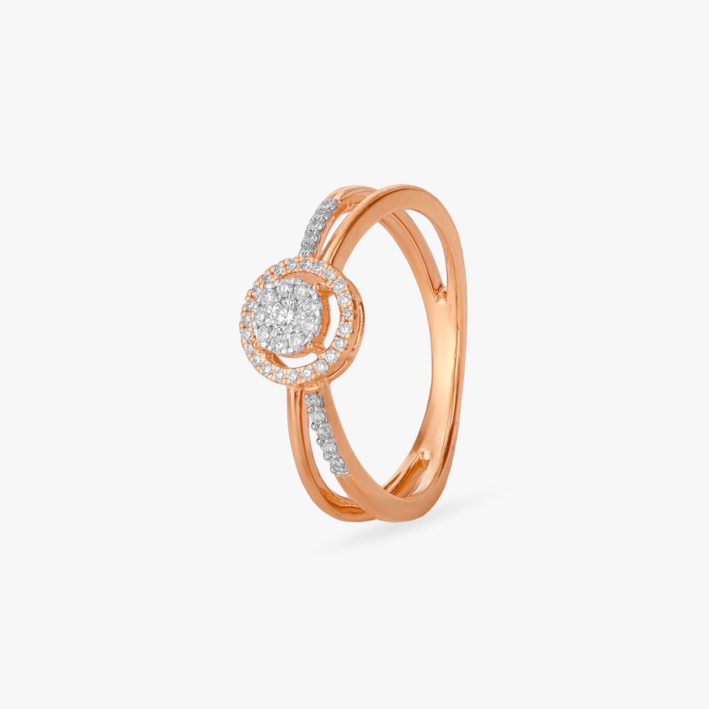 Blush Circle Diamond Ring