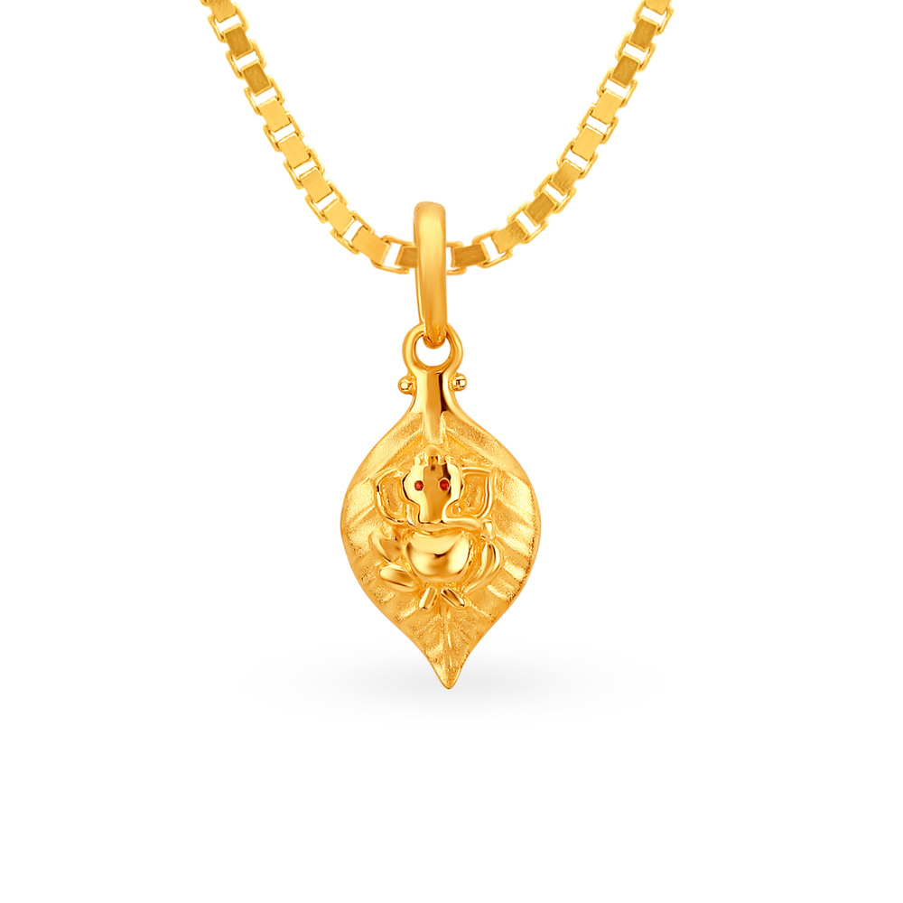 Heavenly 22 Karat Gold Om Pendant