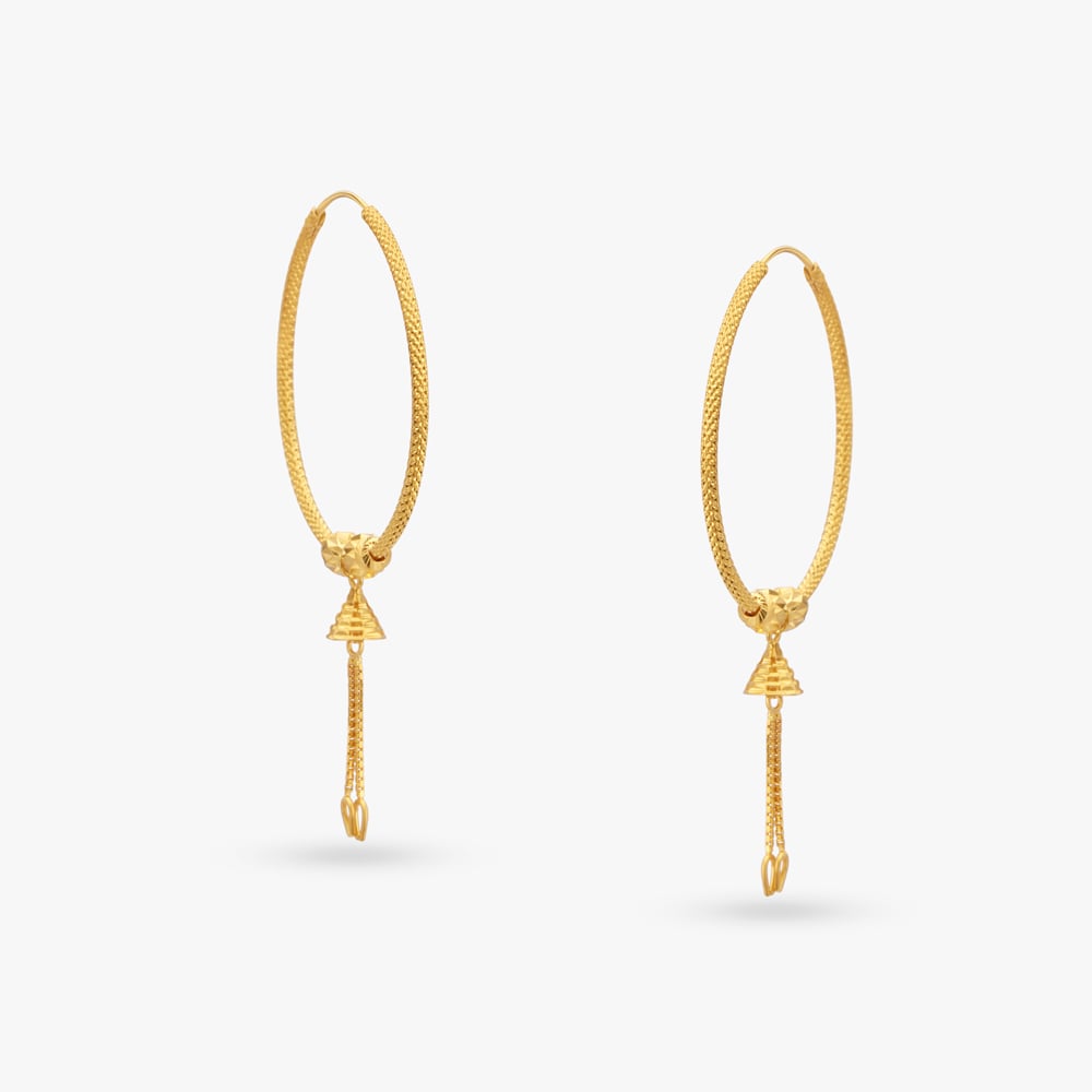 Delightful Gold Hoop Earrings