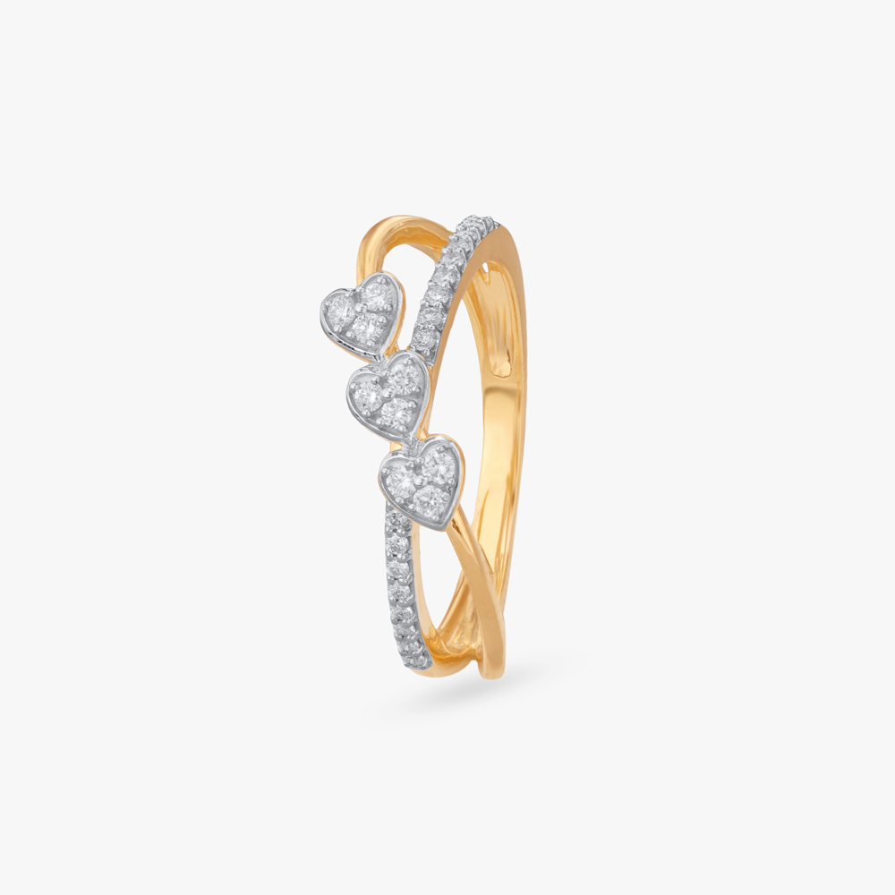 Darling Hearts Diamond Finger Ring
