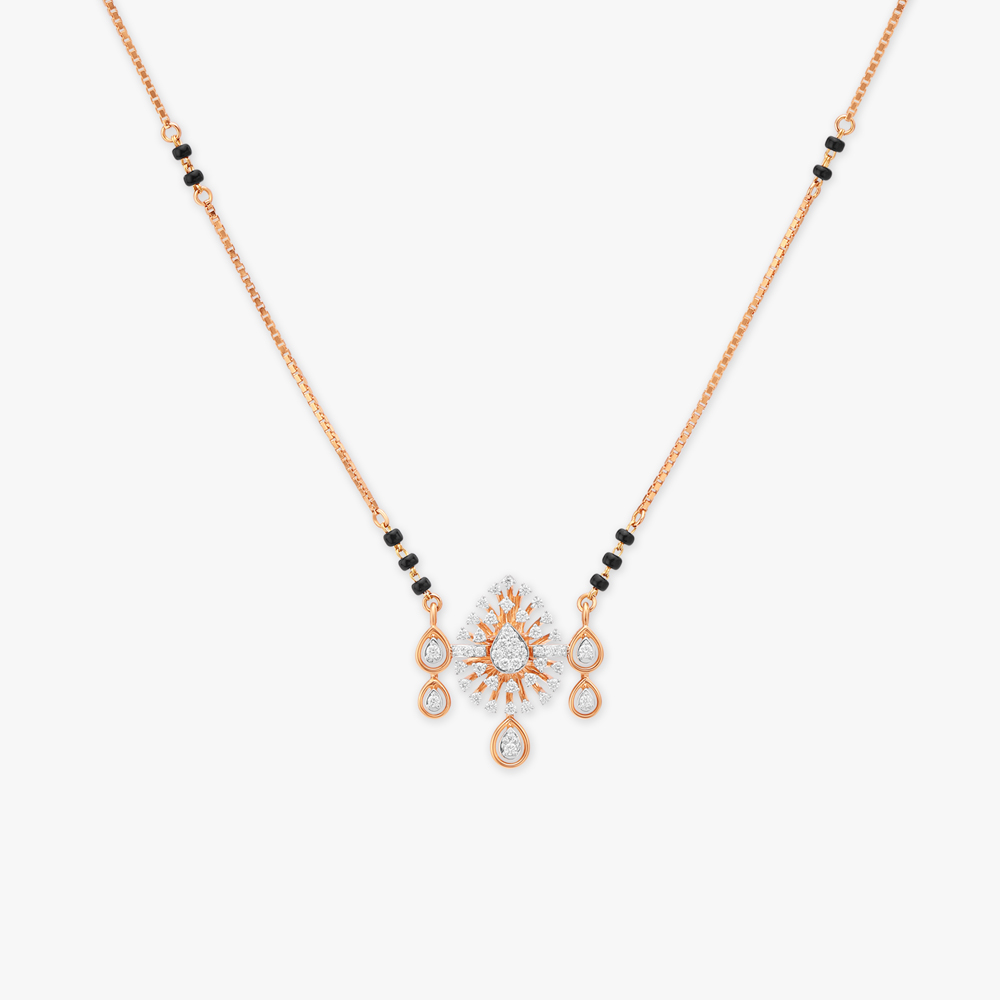 Teardrop Mundavalya Diamond Mangalsutra