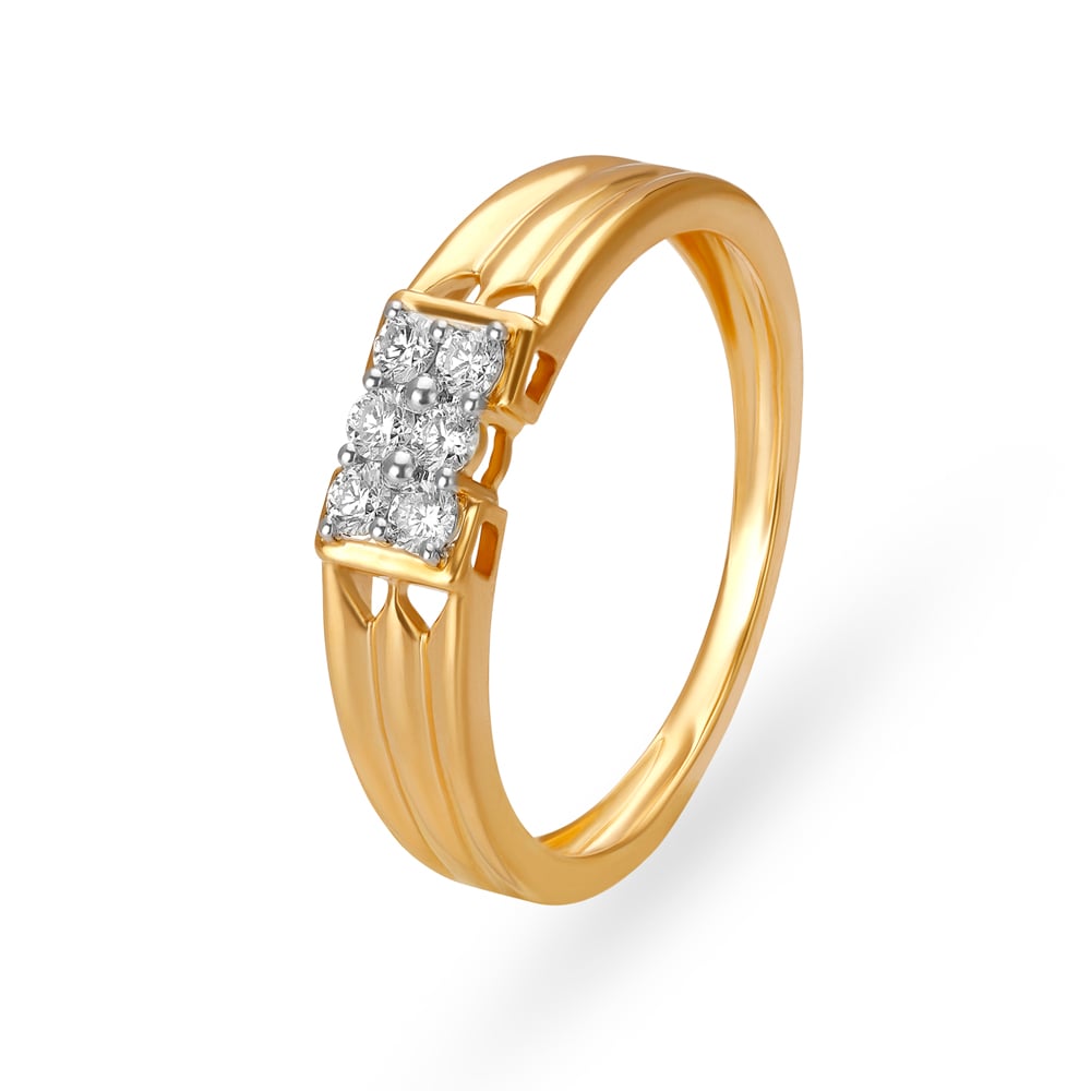 Sharp Glam Diamond Ring for Men