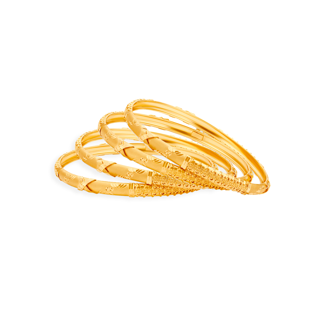 Ornate Gold Bangles
