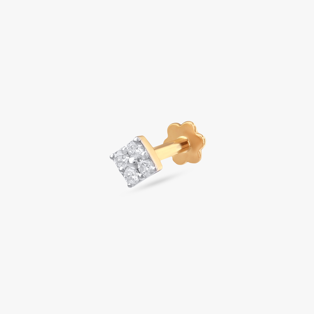 Petite Prism Diamond Nose Pin