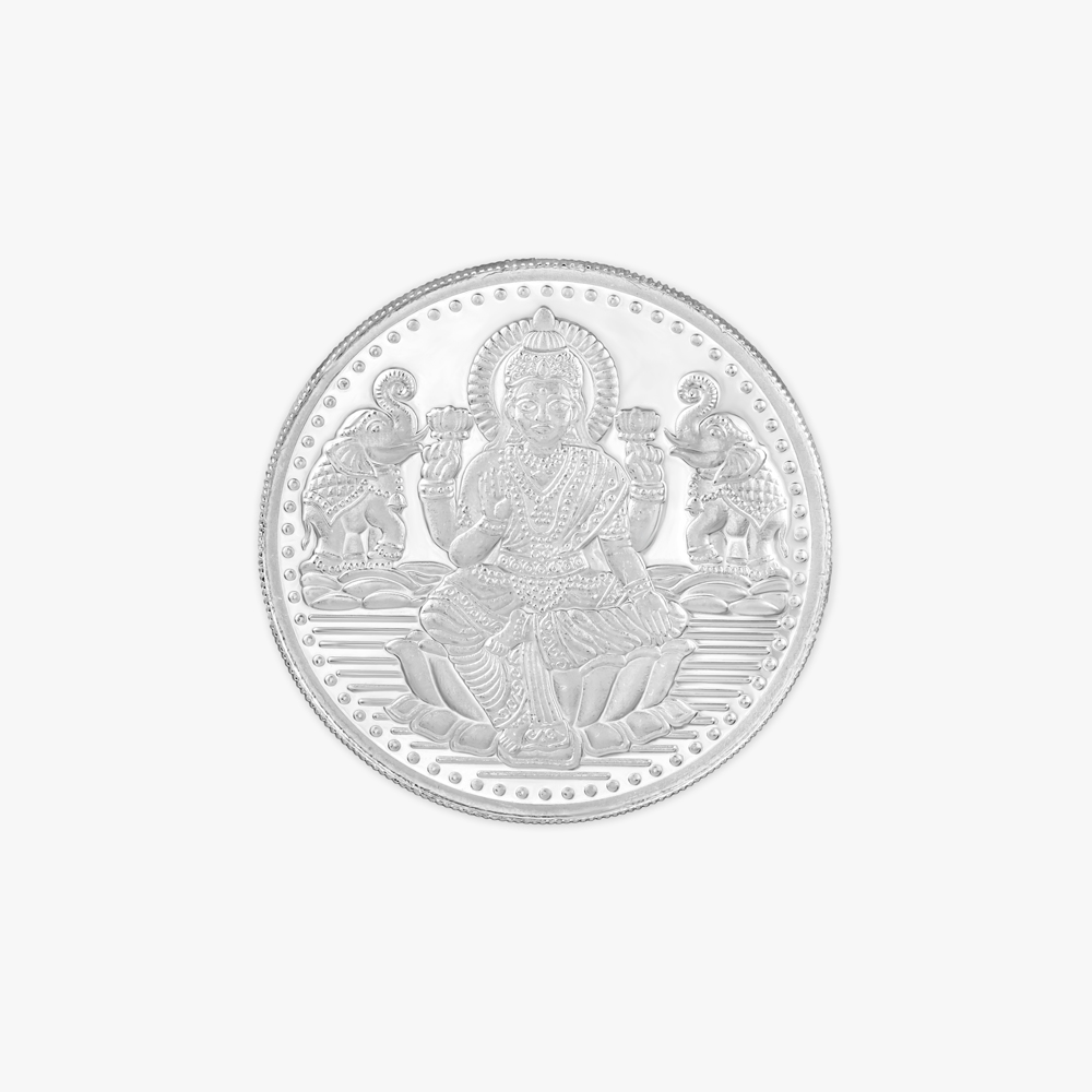 Goddess Laxmi 50 Gram 999 Purity Silver Coin