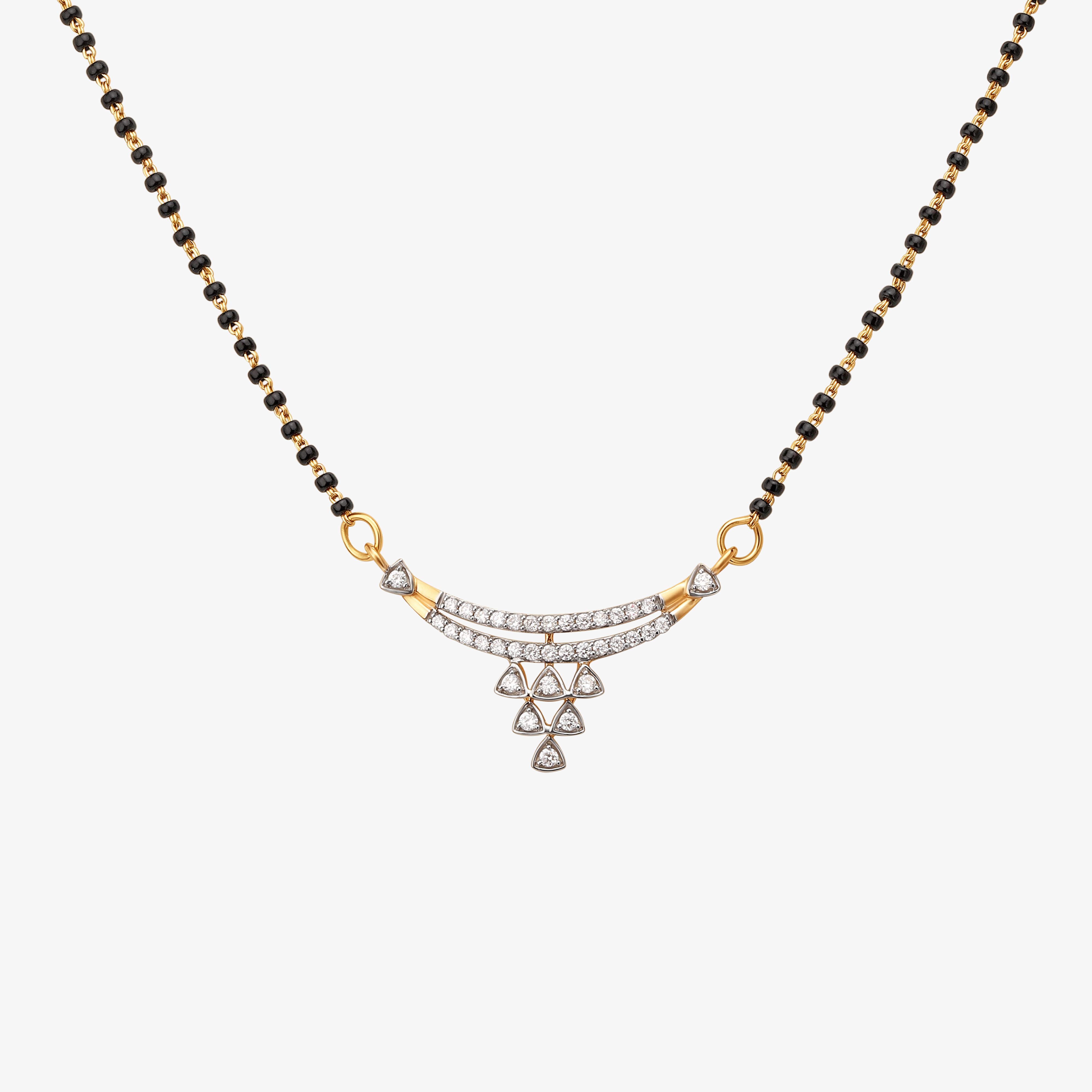 Crescent Love Diamond Mangalsutra