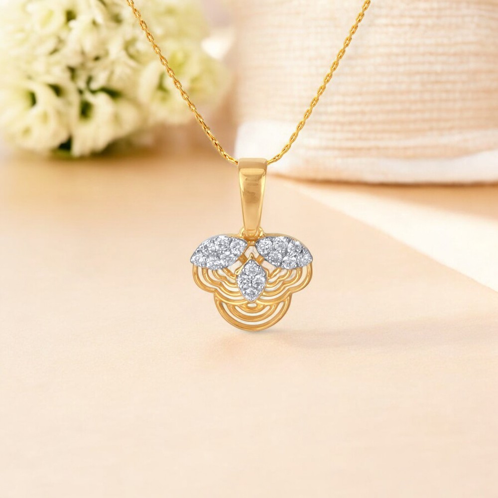 Petal Art Diamond Pendant