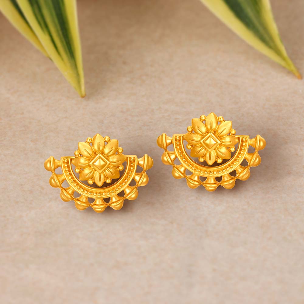 

Captivating Gold Stud Earrings