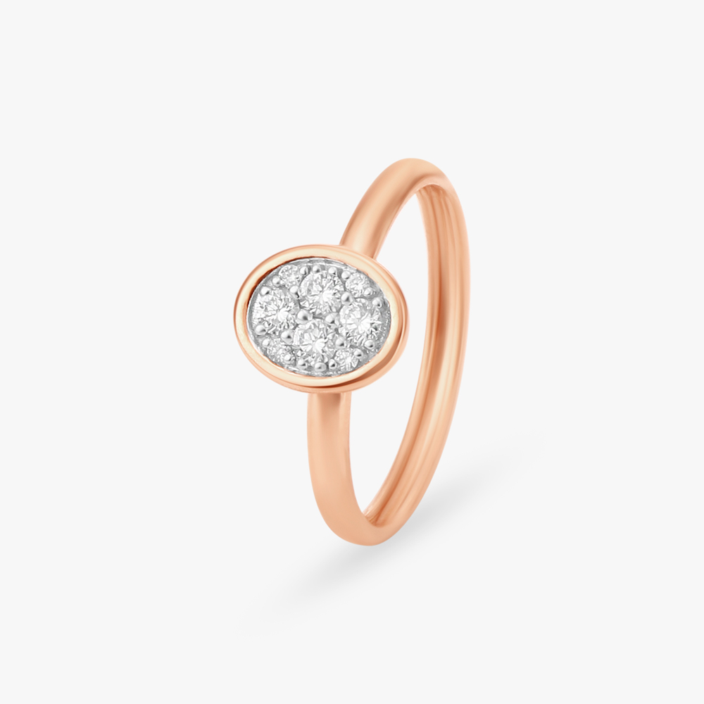 Modern Minimalist Diamond Finger Ring