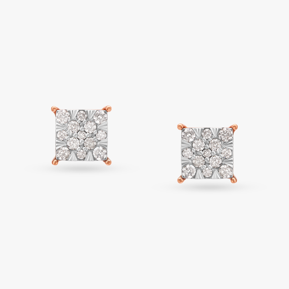 Timeless Allure Diamond Stud Earrings