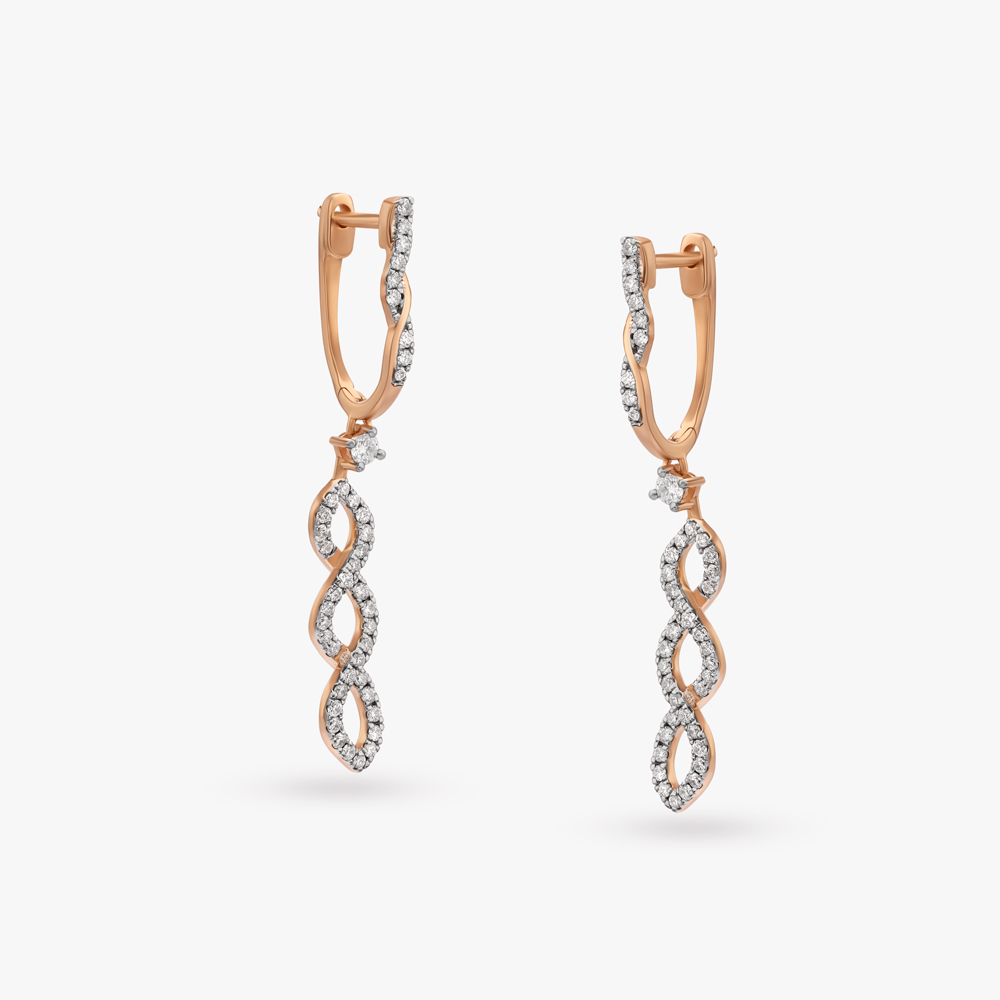 Style Is My DNA Diamond Hoop Earrings