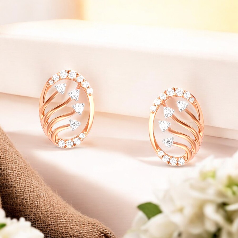 

Whimsical Cluster Diamond Stud Earrings