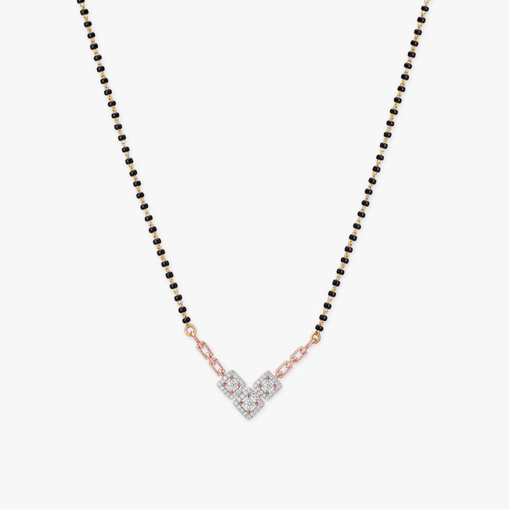 Grid Gleam Diamond Mangalsutra
