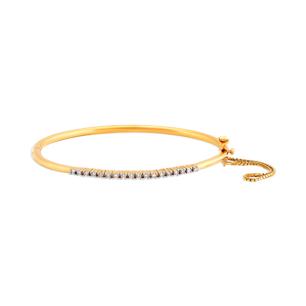 Minimalistic Stylish Diamond Bangle