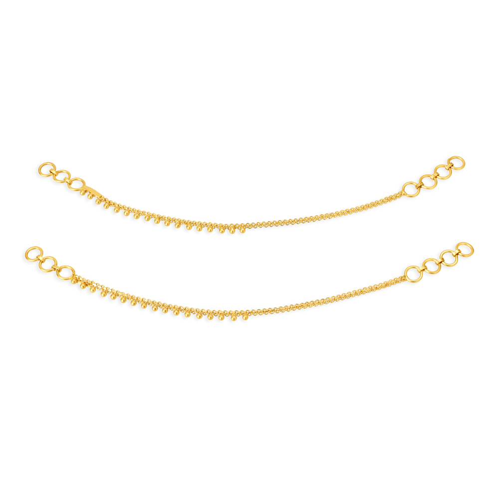 Delicate 22 Karat Yellow Gold Beaded Mattal