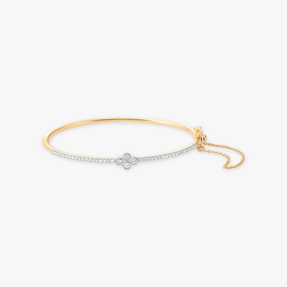 Enchanting Openable Diamond Bangle