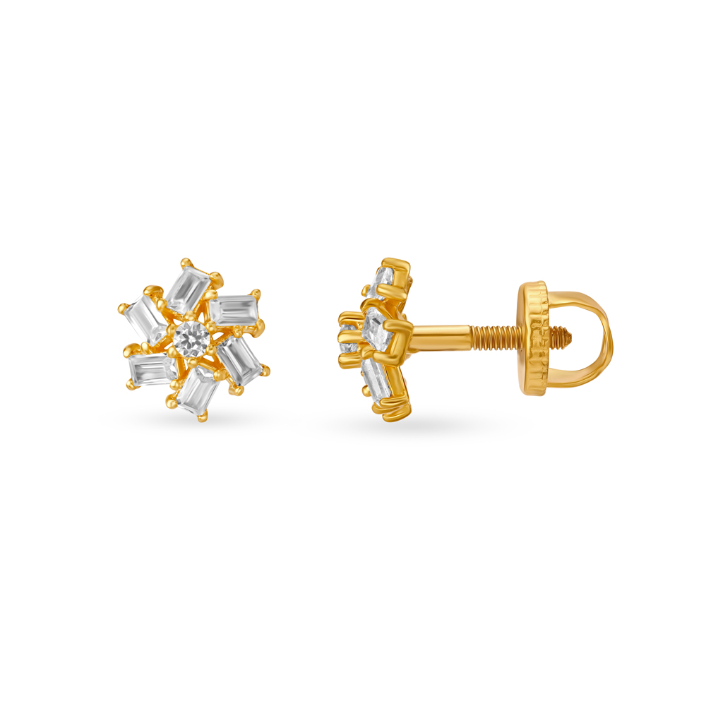 

Flawless Gold Stud Earrings for Kids