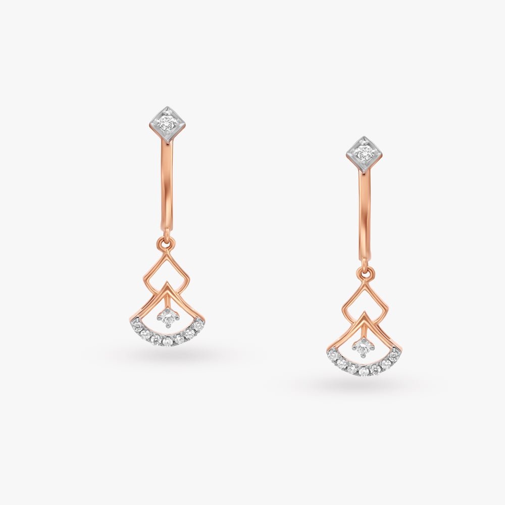 Artline Bloom Diamond Drop Earrings