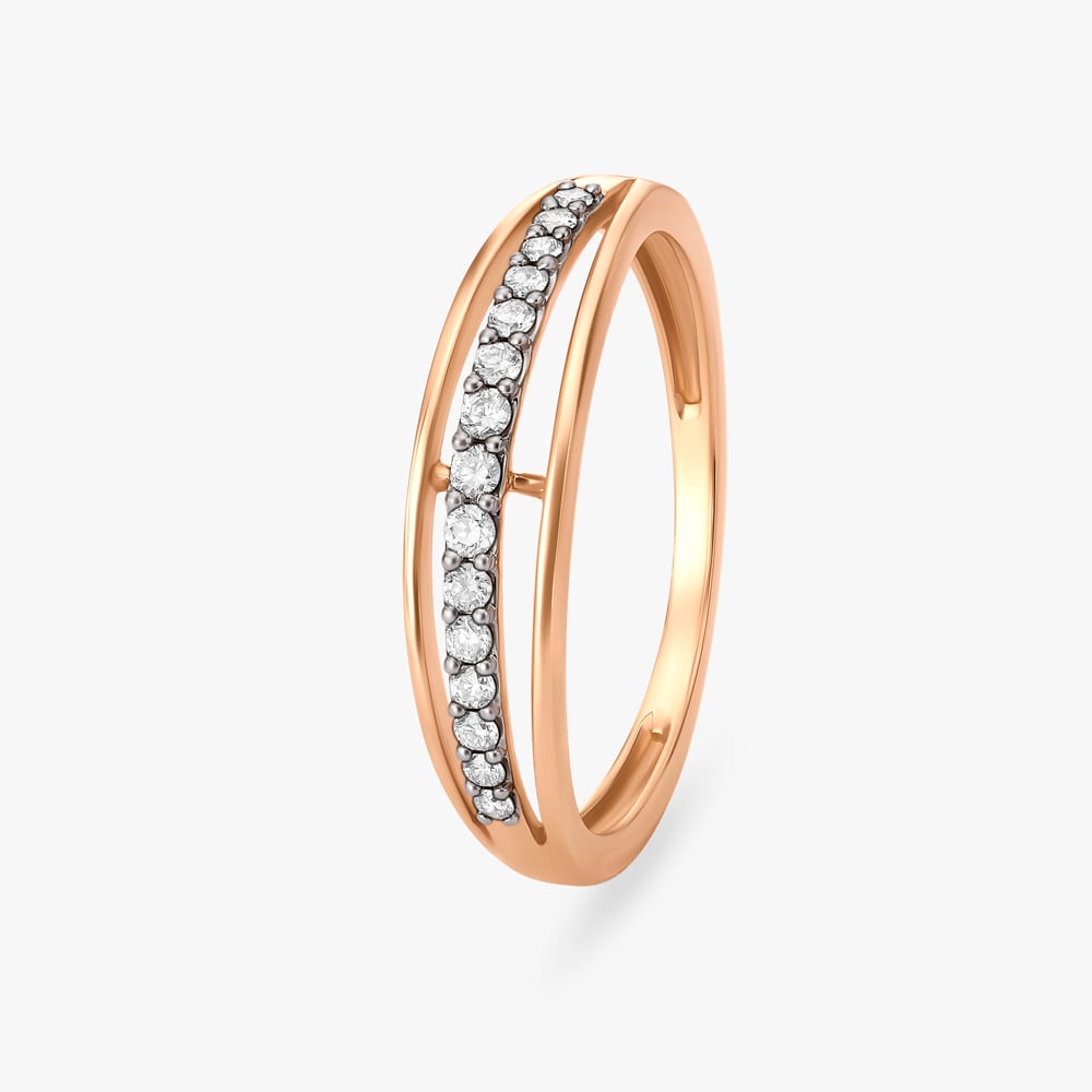 Twin Trace Diamond Ring