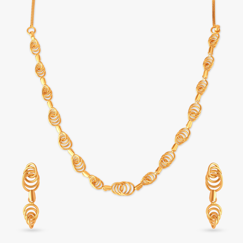 Captivating Swirls Necklace Set
