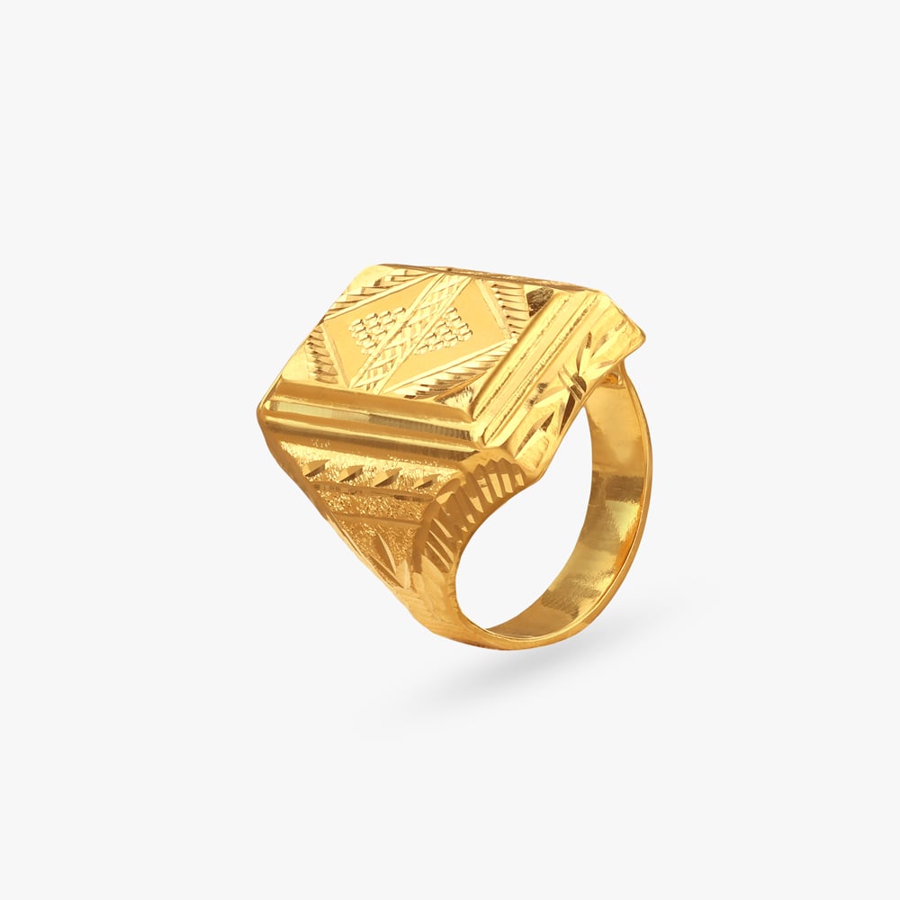 Heritage Crown Gold Ring for Men