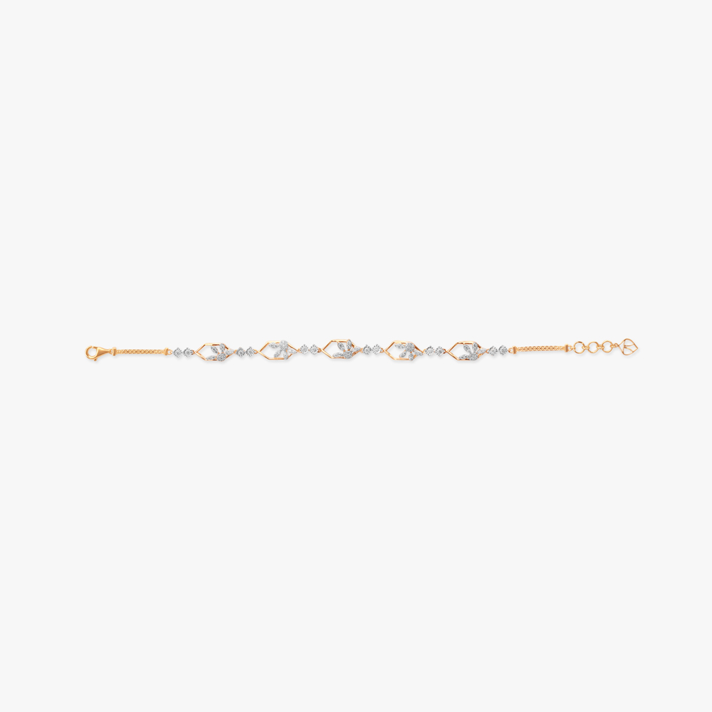 

Lattice-Inspired Diamond Bracelet