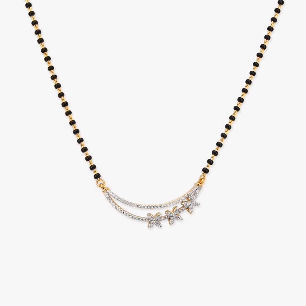 Blossomed Diamond Mangalsutra